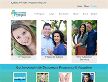 Tablet Screenshot of deaconessadoption.org